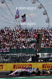 Esteban Ocon (FRA) Sahara Force India F1 VJM11. 08.07.2018. Formula 1 World Championship, Rd 10, British Grand Prix, Silverstone, England, Race Day.
