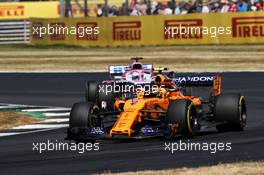 Stoffel Vandoorne (BEL) McLaren MCL33. 08.07.2018. Formula 1 World Championship, Rd 10, British Grand Prix, Silverstone, England, Race Day.