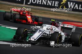 Charles Leclerc (MON) Sauber C37. 08.07.2018. Formula 1 World Championship, Rd 10, British Grand Prix, Silverstone, England, Race Day.