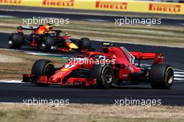 Kimi Raikkonen (FIN) Ferrari SF71H. 08.07.2018. Formula 1 World Championship, Rd 10, British Grand Prix, Silverstone, England, Race Day.