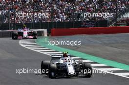Charles Leclerc (MON) Sauber F1 Team C37. 08.07.2018. Formula 1 World Championship, Rd 10, British Grand Prix, Silverstone, England, Race Day.