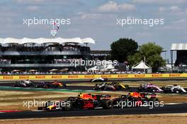 Max Verstappen (NLD) Red Bull Racing RB14 at the start of the race. 08.07.2018. Formula 1 World Championship, Rd 10, British Grand Prix, Silverstone, England, Race Day.