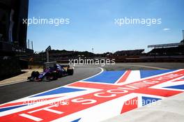 Brendon Hartley (NZL) Scuderia Toro Rosso STR13. 08.07.2018. Formula 1 World Championship, Rd 10, British Grand Prix, Silverstone, England, Race Day.