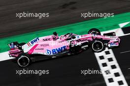 Sergio Perez (MEX) Sahara Force India F1 VJM11. 07.07.2018. Formula 1 World Championship, Rd 10, British Grand Prix, Silverstone, England, Qualifying Day.