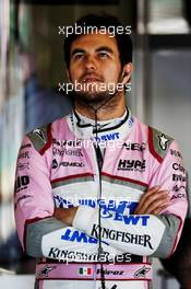 Sergio Perez (MEX) Sahara Force India F1. 07.07.2018. Formula 1 World Championship, Rd 10, British Grand Prix, Silverstone, England, Qualifying Day.