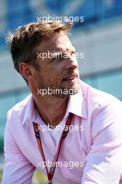 Jenson Button (GBR) on the drivers parade. 08.07.2018. Formula 1 World Championship, Rd 10, British Grand Prix, Silverstone, England, Race Day.
