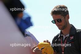 Romain Grosjean (FRA) Haas F1 Team  08.07.2018. Formula 1 World Championship, Rd 10, British Grand Prix, Silverstone, England, Race Day.
