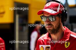 Sebastian Vettel (GER) Ferrari. 08.07.2018. Formula 1 World Championship, Rd 10, British Grand Prix, Silverstone, England, Race Day.