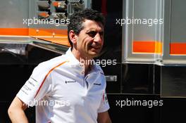 Andrea Stella (ITA) McLaren Performance Director. 05.07.2018. Formula 1 World Championship, Rd 10, British Grand Prix, Silverstone, England, Preparation Day.