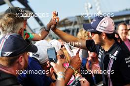 Sergio Perez (MEX) Sahara Force India F1 with fans. 05.07.2018. Formula 1 World Championship, Rd 10, British Grand Prix, Silverstone, England, Preparation Day.