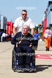 Frank Williams (GBR) Williams Team Owner. 05.07.2018. Formula 1 World Championship, Rd 10, British Grand Prix, Silverstone, England, Preparation Day.