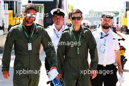 Royal Navy in the paddock. 05.07.2018. Formula 1 World Championship, Rd 10, British Grand Prix, Silverstone, England, Preparation Day.