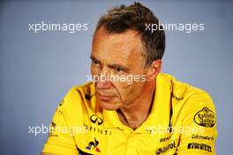 Bob Bell (GBR) Renault Sport F1 Team Chief Technical Officer in the FIA Press Conference. 20.07.2018. Formula 1 World Championship, Rd 11, German Grand Prix, Hockenheim, Germany, Practice Day.