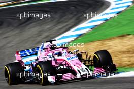 Sergio Perez (MEX) Sahara Force India F1 VJM11. 20.07.2018. Formula 1 World Championship, Rd 11, German Grand Prix, Hockenheim, Germany, Practice Day.