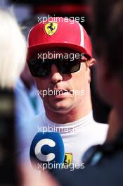 Kimi Raikkonen (FIN) Ferrari with the media. 20.07.2018. Formula 1 World Championship, Rd 11, German Grand Prix, Hockenheim, Germany, Practice Day.