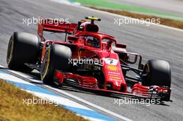 Kimi Raikkonen (FIN) Ferrari SF71H. 20.07.2018. Formula 1 World Championship, Rd 11, German Grand Prix, Hockenheim, Germany, Practice Day.
