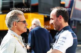 (L to R): Dr Mario Theissen (GER) with Robert Kubica (POL) Williams Reserve and Development Driver. 20.07.2018. Formula 1 World Championship, Rd 11, German Grand Prix, Hockenheim, Germany, Practice Day.