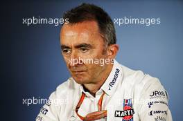 Paddy Lowe (GBR) Williams Chief Technical Officer in the FIA Press Conference. 20.07.2018. Formula 1 World Championship, Rd 11, German Grand Prix, Hockenheim, Germany, Practice Day.