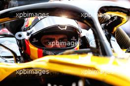 Carlos Sainz Jr (ESP) Renault Sport F1 Team RS18 on the grid. 22.07.2018. Formula 1 World Championship, Rd 11, German Grand Prix, Hockenheim, Germany, Race Day.