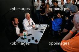 Charlie Whiting (GBR) FIA Delegate holds a media call regarding possible race exclusion for race winner Lewis Hamilton (GBR) Mercedes AMG F1. 22.07.2018. Formula 1 World Championship, Rd 11, German Grand Prix, Hockenheim, Germany, Race Day.