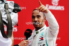 Race winner Lewis Hamilton (GBR) Mercedes AMG F1 in parc ferme. 22.07.2018. Formula 1 World Championship, Rd 11, German Grand Prix, Hockenheim, Germany, Race Day.