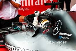 Race winner Lewis Hamilton (GBR) Mercedes AMG F1 W09 celebrates in parc ferme at the end of the race. 22.07.2018. Formula 1 World Championship, Rd 11, German Grand Prix, Hockenheim, Germany, Race Day.