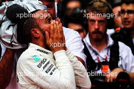 Race winner Lewis Hamilton (GBR) Mercedes AMG F1 celebrates in parc ferme. 22.07.2018. Formula 1 World Championship, Rd 11, German Grand Prix, Hockenheim, Germany, Race Day.