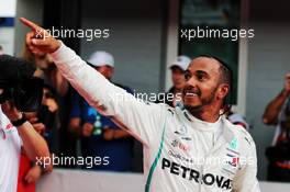 Race winner Lewis Hamilton (GBR) Mercedes AMG F1 celebrates in parc ferme. 22.07.2018. Formula 1 World Championship, Rd 11, German Grand Prix, Hockenheim, Germany, Race Day.