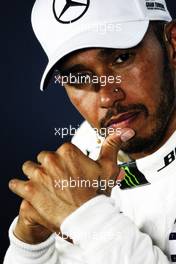 Lewis Hamilton (GBR) Mercedes AMG F1 in the FIA Press Conference. 22.07.2018. Formula 1 World Championship, Rd 11, German Grand Prix, Hockenheim, Germany, Race Day.