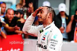 Race winner Lewis Hamilton (GBR) Mercedes AMG F1 in parc ferme. 22.07.2018. Formula 1 World Championship, Rd 11, German Grand Prix, Hockenheim, Germany, Race Day.