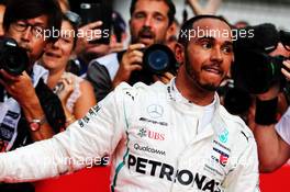 Race winner Lewis Hamilton (GBR) Mercedes AMG F1 in parc ferme. 22.07.2018. Formula 1 World Championship, Rd 11, German Grand Prix, Hockenheim, Germany, Race Day.