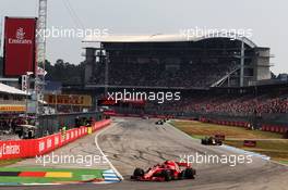 Kimi Raikkonen (FIN) Ferrari SF71H. 22.07.2018. Formula 1 World Championship, Rd 11, German Grand Prix, Hockenheim, Germany, Race Day.