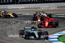 Valtteri Bottas (FIN) Mercedes AMG F1 W09 at the start of the race. 22.07.2018. Formula 1 World Championship, Rd 11, German Grand Prix, Hockenheim, Germany, Race Day.