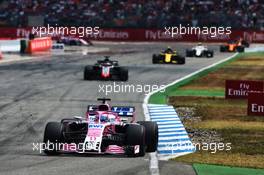 Sergio Perez (MEX) Sahara Force India F1 VJM11. 22.07.2018. Formula 1 World Championship, Rd 11, German Grand Prix, Hockenheim, Germany, Race Day.