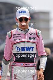 Esteban Ocon (FRA) Sahara Force India F1 Team on the grid. 22.07.2018. Formula 1 World Championship, Rd 11, German Grand Prix, Hockenheim, Germany, Race Day.