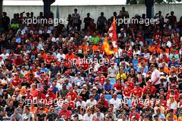Fans in the grandstand. 22.07.2018. Formula 1 World Championship, Rd 11, German Grand Prix, Hockenheim, Germany, Race Day.