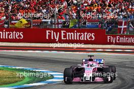 Sergio Perez (MEX) Sahara Force India F1 VJM11. 22.07.2018. Formula 1 World Championship, Rd 11, German Grand Prix, Hockenheim, Germany, Race Day.