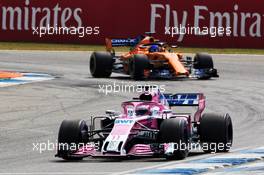 Sergio Perez (MEX) Sahara Force India F1 VJM11. 22.07.2018. Formula 1 World Championship, Rd 11, German Grand Prix, Hockenheim, Germany, Race Day.