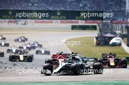 Valtteri Bottas (FIN) Mercedes AMG F1 W09 at the start of the race. 22.07.2018. Formula 1 World Championship, Rd 11, German Grand Prix, Hockenheim, Germany, Race Day.