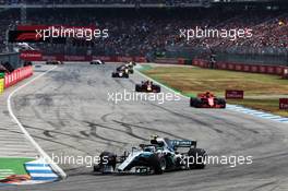 Valtteri Bottas (FIN) Mercedes AMG F1 W09. 22.07.2018. Formula 1 World Championship, Rd 11, German Grand Prix, Hockenheim, Germany, Race Day.