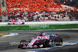Sergio Perez (MEX) Sahara Force India F1 VJM11. 22.07.2018. Formula 1 World Championship, Rd 11, German Grand Prix, Hockenheim, Germany, Race Day.