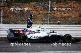 Sergey Sirotkin (RUS) Williams FW41 retired from the race. 22.07.2018. Formula 1 World Championship, Rd 11, German Grand Prix, Hockenheim, Germany, Race Day.