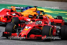 Kimi Raikkonen (FIN) Ferrari SF71H. 22.07.2018. Formula 1 World Championship, Rd 11, German Grand Prix, Hockenheim, Germany, Race Day.