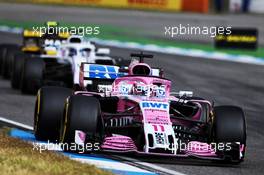 Sergio Perez (MEX) Sahara Force India F1 VJM11. 22.07.2018. Formula 1 World Championship, Rd 11, German Grand Prix, Hockenheim, Germany, Race Day.