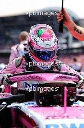 Sergio Perez (MEX) Sahara Force India F1 VJM11 on the grid. 22.07.2018. Formula 1 World Championship, Rd 11, German Grand Prix, Hockenheim, Germany, Race Day.