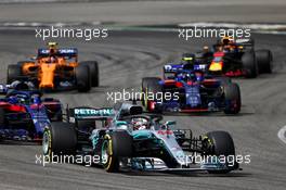 Lewis Hamilton (GBR) Mercedes AMG F1 W09. 22.07.2018. Formula 1 World Championship, Rd 11, German Grand Prix, Hockenheim, Germany, Race Day.