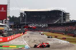 Sebastian Vettel (GER) Ferrari SF71H. 22.07.2018. Formula 1 World Championship, Rd 11, German Grand Prix, Hockenheim, Germany, Race Day.