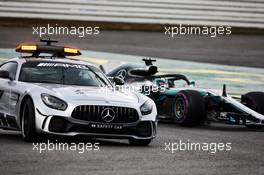 Lewis Hamilton (GBR) Mercedes AMG F1 W09 leads behind the FIA Safety Car. 22.07.2018. Formula 1 World Championship, Rd 11, German Grand Prix, Hockenheim, Germany, Race Day.