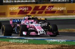 Sergio Perez (MEX) Sahara Force India F1 VJM11. 22.07.2018. Formula 1 World Championship, Rd 11, German Grand Prix, Hockenheim, Germany, Race Day.