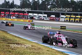 Sergio Perez (MEX) Sahara Force India F1 VJM11. 22.07.2018. Formula 1 World Championship, Rd 11, German Grand Prix, Hockenheim, Germany, Race Day.